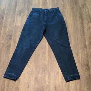 Vintage Bill Blass High Waisted Mom Dark Blue Denim Jeans, Size 10/Medium